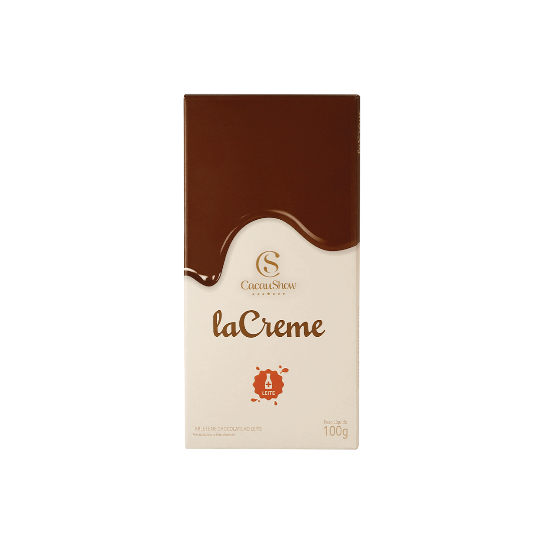 Cacau Show Tablete: Lacreme Ao Leite (100g)